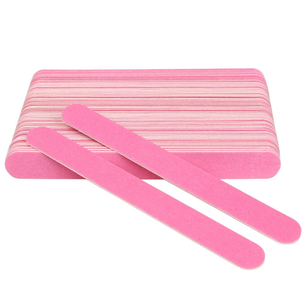 200pcs Professional Nail File 180/240 Grit Wooden Emery Board for Precise Shaping Salon and Home Use