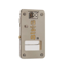 Kerosene Lighter 2025 Transparent Fuel Tank, OneButton Ejection Switch, Safety Lock, Reusable, No Fuel Included, Silver
