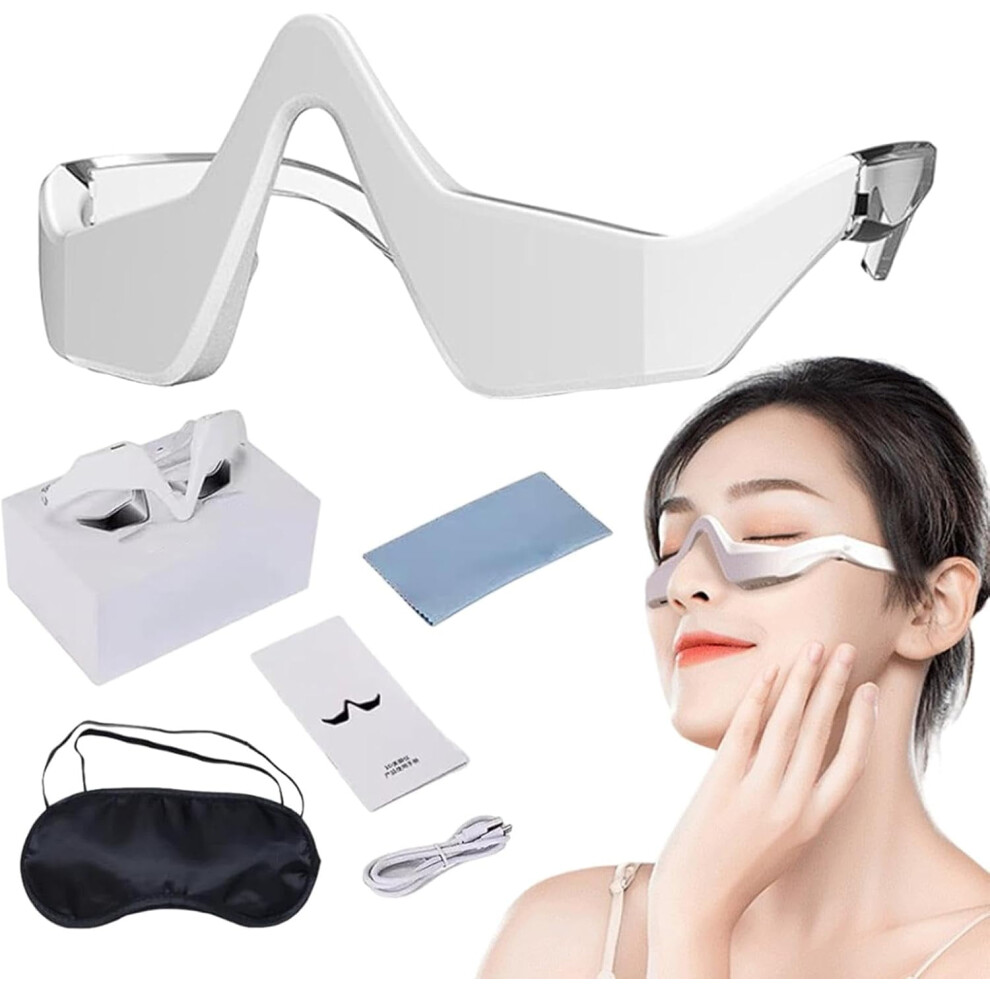 eye Botanique Paris Red Light Glasses for Under-Eye Device Relieving Dark Circles, Wrinkles, and Puffiness with Anti-Aging Benefits