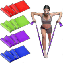 Das Theraband Widerstandsband-Set mit 4 Widerstandsstufen eignet sich perfekt für Yoga, Pilates und Krafttraining.