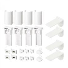 Set Zubehör für Plissee-Rollos, Ersatzteile für Rollos, Clips und Halter für die Vorhangreparatur, mehrfarbig