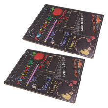 2Pcs Small Chalkboard Signs with Reusable DoubleSided Design for Classroom and School Photo Props