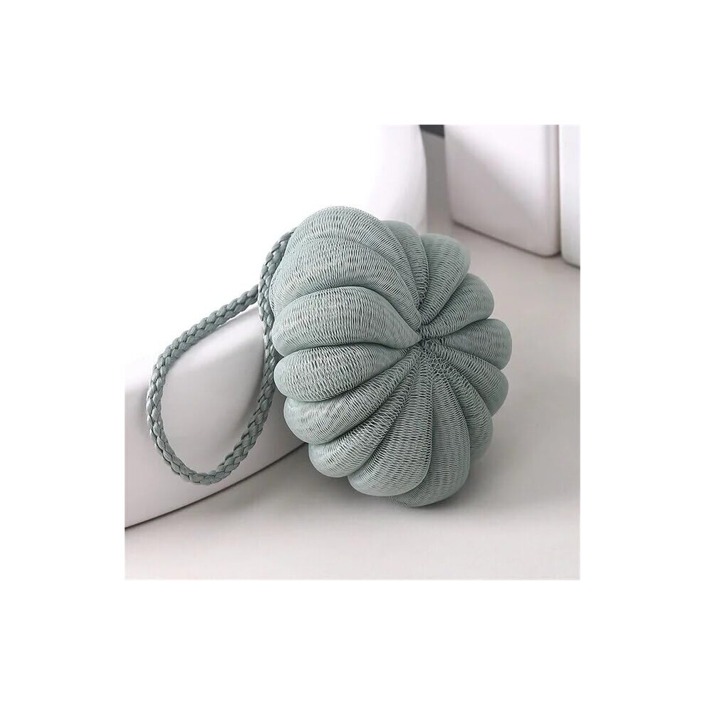 Green Bath Shower Loofah Exfoliating Bath Sponge With Soft Mesh For Gentle Skin Cleansing And Rich Lather