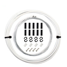 Bicycle Gear Cable Set with Smooth Shifting, Brake and Shifter Kit for SRAM, White