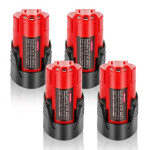 12V 3500 mAh Replacement Battery Compatible with Cordless 48112401 48112411 48112420 48112402 Red 4Pack