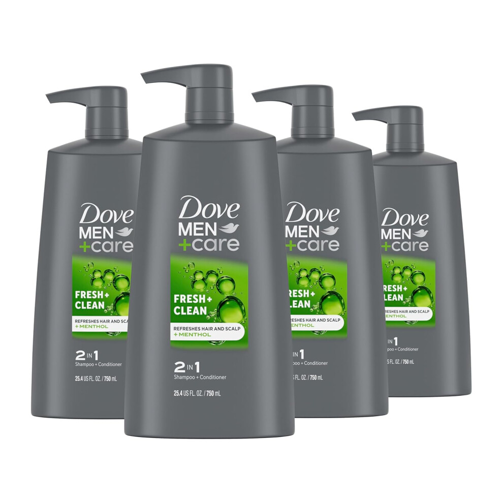 Dove Men + Care 2-In-1 Shampoo+Conditioner 4 Count