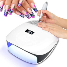140W UV LED Nail Lamp with Fast Gel Curing, Auto Sensor and Overheating Protection for Salon