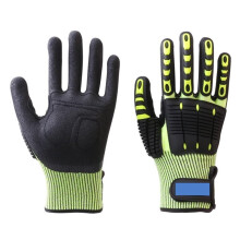 Safety Work Gloves Cut Resistant Protection Anti Vibration Oil Proof Mechanics Impact Resistant Yellow M Pair