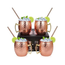 Moskau Mule Glass - Copper Glass - 500ml - 4 pieces - Stainless Steel - Dishwasher Safe