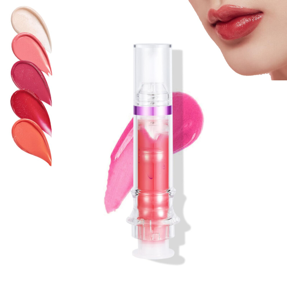 Lip Plumping Gloss with Chili Extract for Instant Plump, Hydrating Lip Oil Glossy Radiant Finish