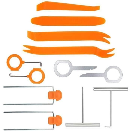 12 Pcs Trim Removal Tool, Door Panel Trim Removal Tools Car Radio Kit.