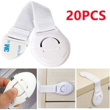 Baby Safety Cupboard Door Lock, 20 x Drawer Locks for Fridge, Drawer, Cupboard, and Cabinet Door Safety Locks