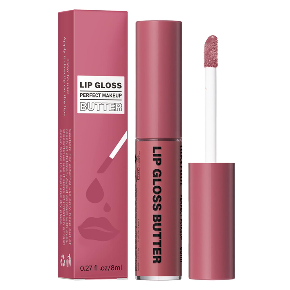 Lip Gloss Kit Waterproof  Shine Long Lasting Hydrating Plumping Smudge Proof Set