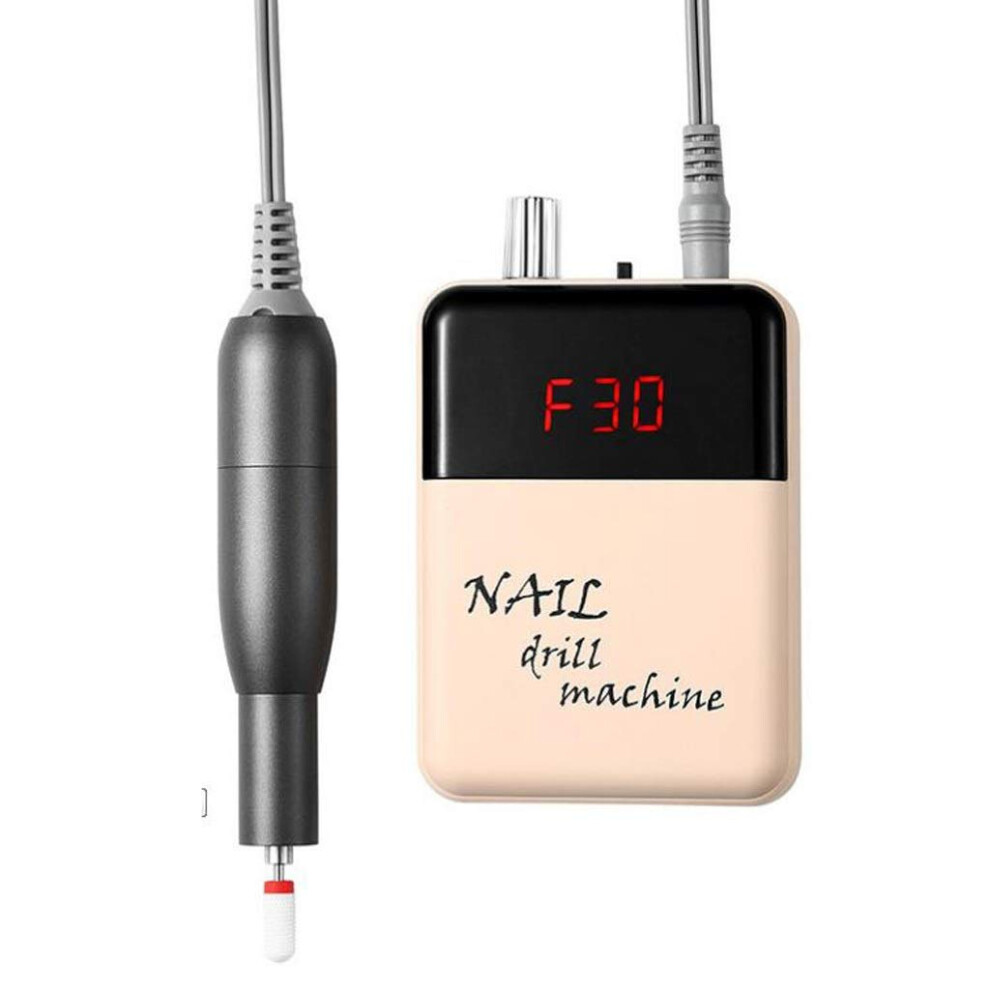 Electric Nail Drill 35000 RPM Rechargeable Cordless Nail File with LED Display for Acrylic and Gel Nails
