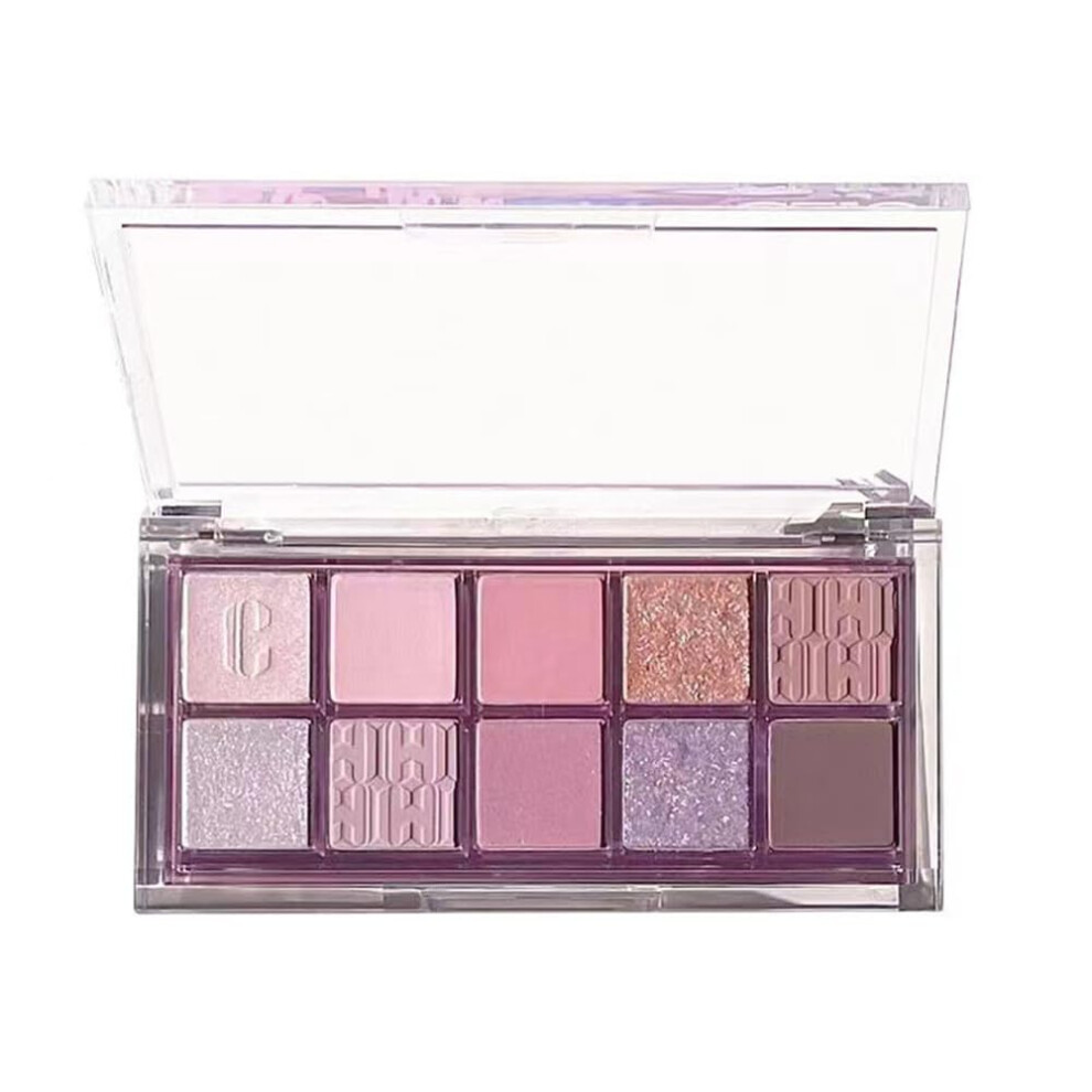 Eyeshadow Palette 10 Colors Matte and Glitter,  Pigment Waterproof Long Lasting Blendable
