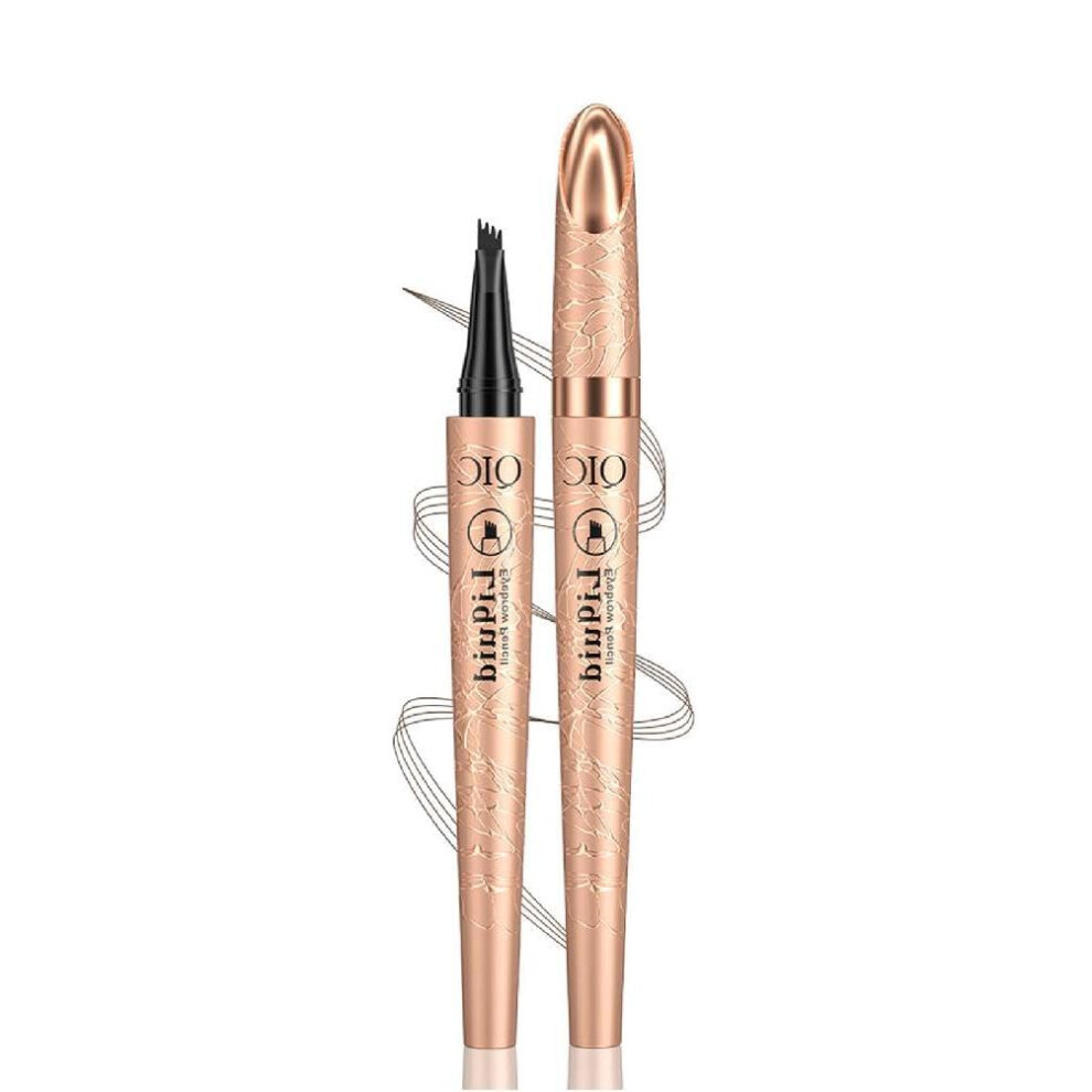 Waterproof Microblading Eyebrow Pen with Precision 4Tip for Natural HairLike Strokes Long Lasting
