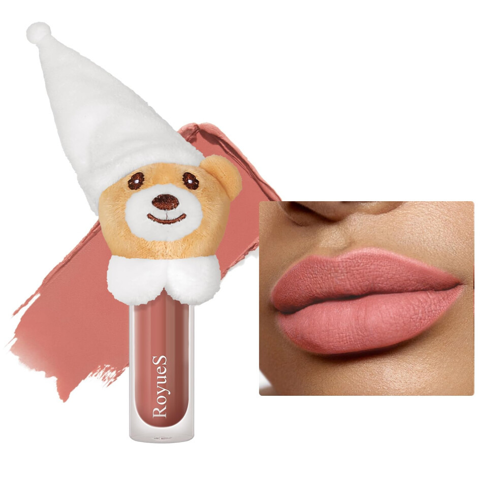 8 Colors Matte Liquid Lipstick Set, Long Lasting Waterproof SmudgeProof Lip and Cheek Tint, NonStick Cup Formula (04#)