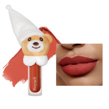 Red Matte Lipstick 08#, 24H Longwear Waterproof Smudge Proof Velvet Matte,  Impact Color