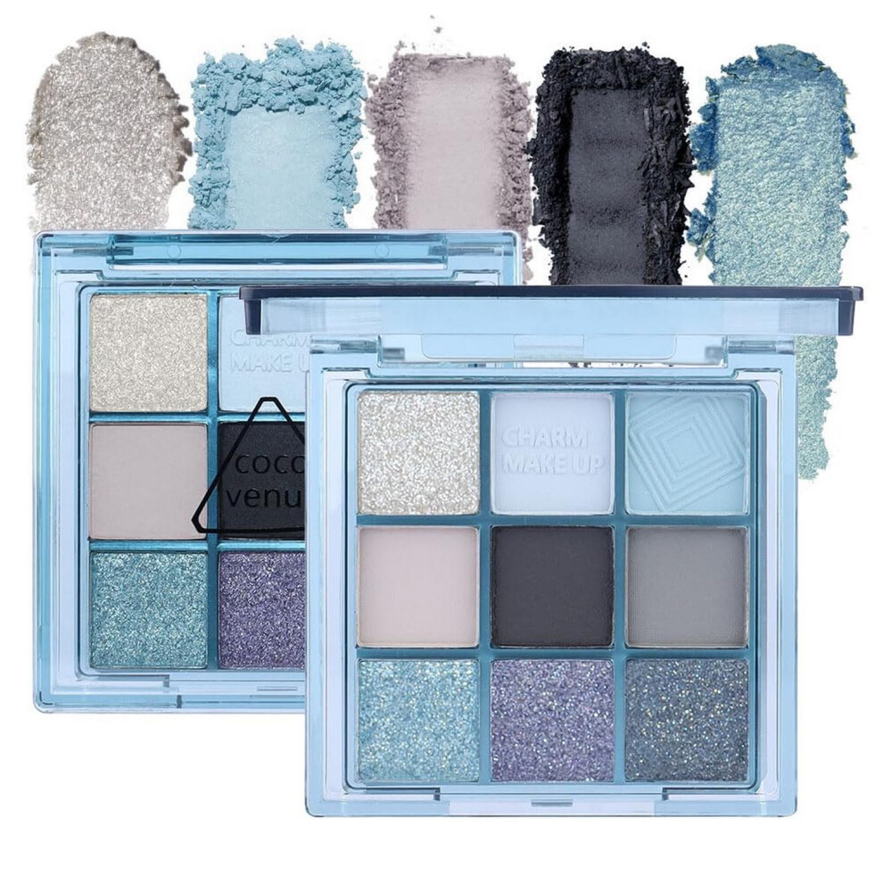 Cream Eyeshadow Palette 9 Colors Matte And Shimmer Vibrant Longlasting Smoky Nude Eye Makeup