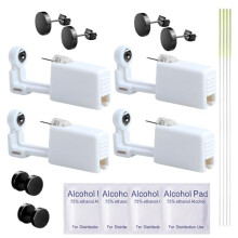 Ear Piercing Kit 18 PCS Disposable Self Ear Piercing Gun with Hypoallergenic Stainless Steel Studs and Aftercare Tools