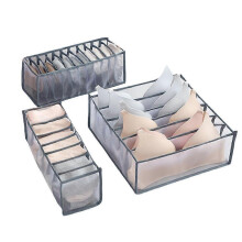Organizador de roupas íntimas com compartimentos, 1 conjunto para uso em gavetas.