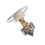 Silver Basin Drain Strainer Sink Plug for Water Stopper 2Pcs Brass 1