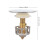 Silver Basin Drain Strainer Sink Plug for Water Stopper 2Pcs Brass 2