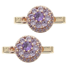Ciondoli decorativi per cinturino dell'orologio, anello in metallo a forma di fiore per cinturino, 2 pezzi