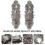 Accessori per forcine per capelli, forcine retrò per donne, 4 pezzi, fermagli in argento 4