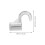 Office Use Metal Wall Mount Rod Brackets Closet Rod Support 4Set 2