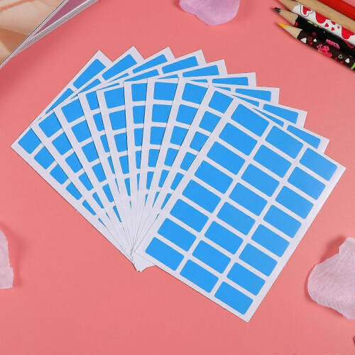 Color Coding Stickers Rectangular Self-Adhesive Label for Office 18Pcs 1