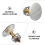 Silver Basin Drain Strainer Sink Plug for Water Stopper 2Pcs Brass 4
