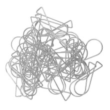 Silver Ceiling Hooks Grid Clip Steel Hanging Hooks for Office 240Pcs