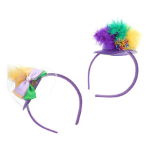 Conjunto de 2 Tiaras de Cabelo para Festa em Cores Sortidas, Ideais para Carnaval e Festivais. Perfeitas para Decoração.