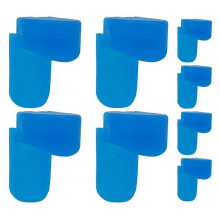 Almohadillas de silicona azul para el pulgar del clarinete (8 unidades)