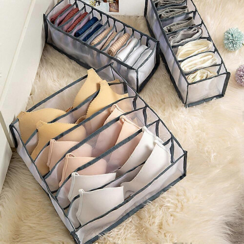 Innerwear Storage Box Organizer with Compartments 1Set for Drawer Use 2