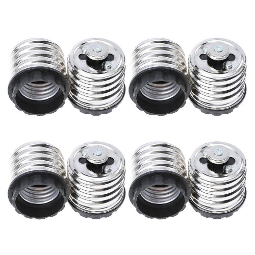 Adaptador de Lâmpada LED Resistente, Base E40 para E27, Rosca, 5x4,2cm, Pacote com 8 Peças 2