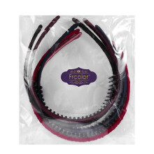Faixa de cabelo de cetim, conjunto de 6 peças em cores sortidas, altamente elástica e flexível, para uso feminino.