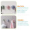 Multi-Purpose Hooks Rotatable Wall Hook for Kitchen and Bathroom 40Pcs 3
