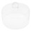 Tampa de vidro branca para bolo, transparente como cristal, ideal para proteger alimentos e lanches na cozinha. Diâmetro de 20 cm (7,87 polegadas). 1