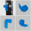 Blue Silicone Clarinet Rest for Support 8Pcs Thumb Cushions 3