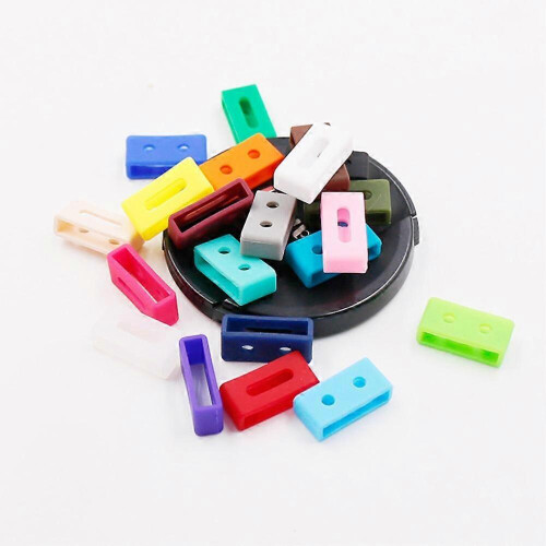 Watch Band Loop Silicone Replacement Rings for Watch in Red 3Pcs Set 1