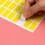Color Coding Stickers Rectangular Self-Adhesive Label for Office 18Pcs 3