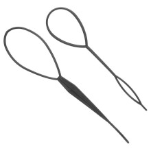 Haargummis aus Kunststoff, Häkelzöpfe, Haarnadeln, Zopf- und Hochsteckfrisuren-Styling-Werkzeug für Frauen, Mütter, Friseure, 2er-Pack