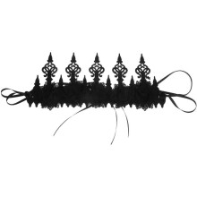 Tiara de flores para festa à fantasia, acessório para meninas e mulheres, na cor preta, fácil de usar, pacote com 2 peças.