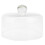 Tampa de vidro branca para bolo, transparente como cristal, ideal para proteger alimentos e lanches na cozinha. Diâmetro de 20 cm (7,87 polegadas). 3
