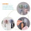 Multi-Purpose Hooks Rotatable Wall Hook for Kitchen and Bathroom 40Pcs 5