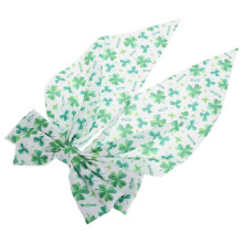 Presilhas de cabelo com laço, design elegante, femininas, primavera, 1,5 x 17 x 4 cm, verde, pacote com 1