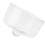 Tampa de vidro branca para bolo, transparente como cristal, ideal para proteger alimentos e lanches na cozinha. Diâmetro de 20 cm (7,87 polegadas). 2
