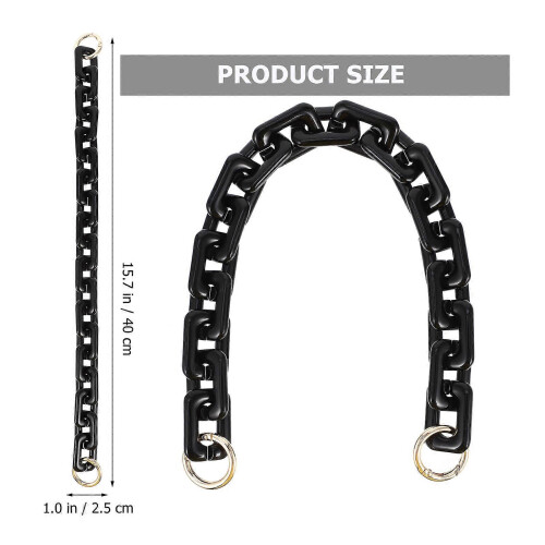 Bag Chain Decorative Handbag Strap for 3Pcs Black Chain Supply 1